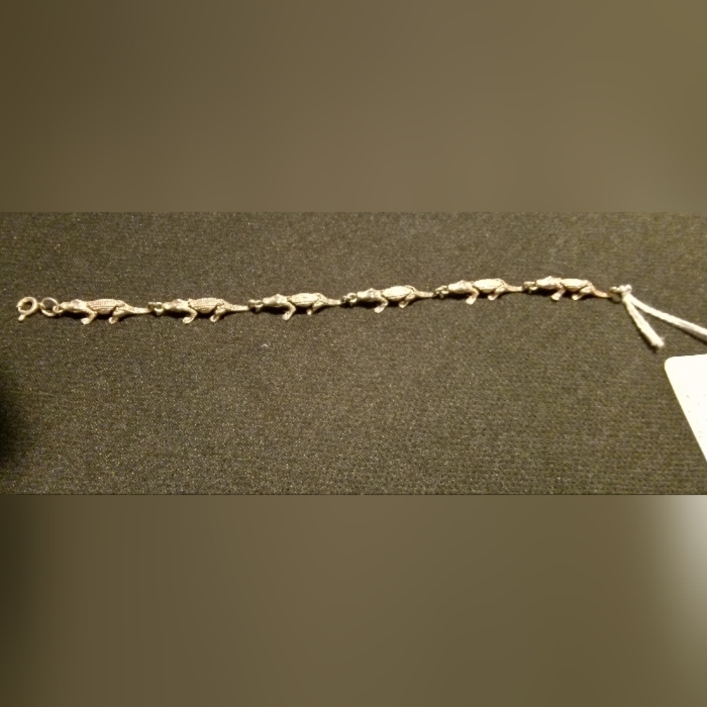 925. Silver Gator Bracelet